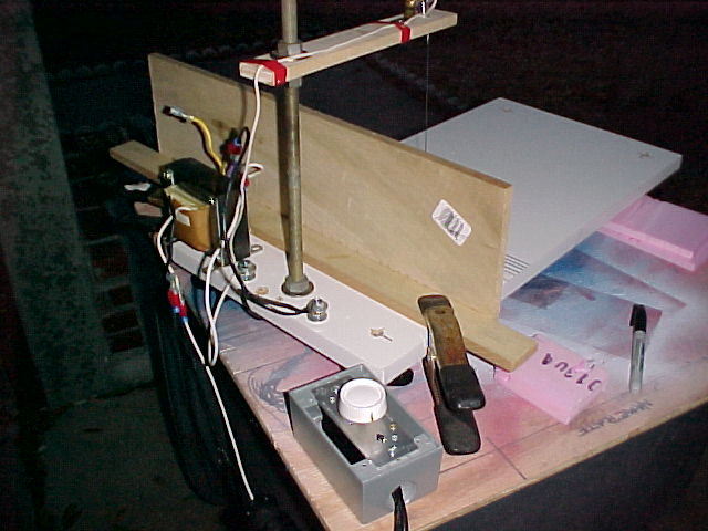 back of foam cutter with fence in place to cut thick foam.jpg